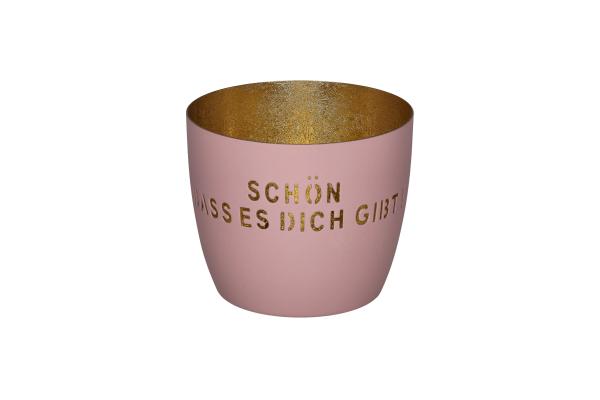 Madras Windlicht Schön dass es Dich gibt